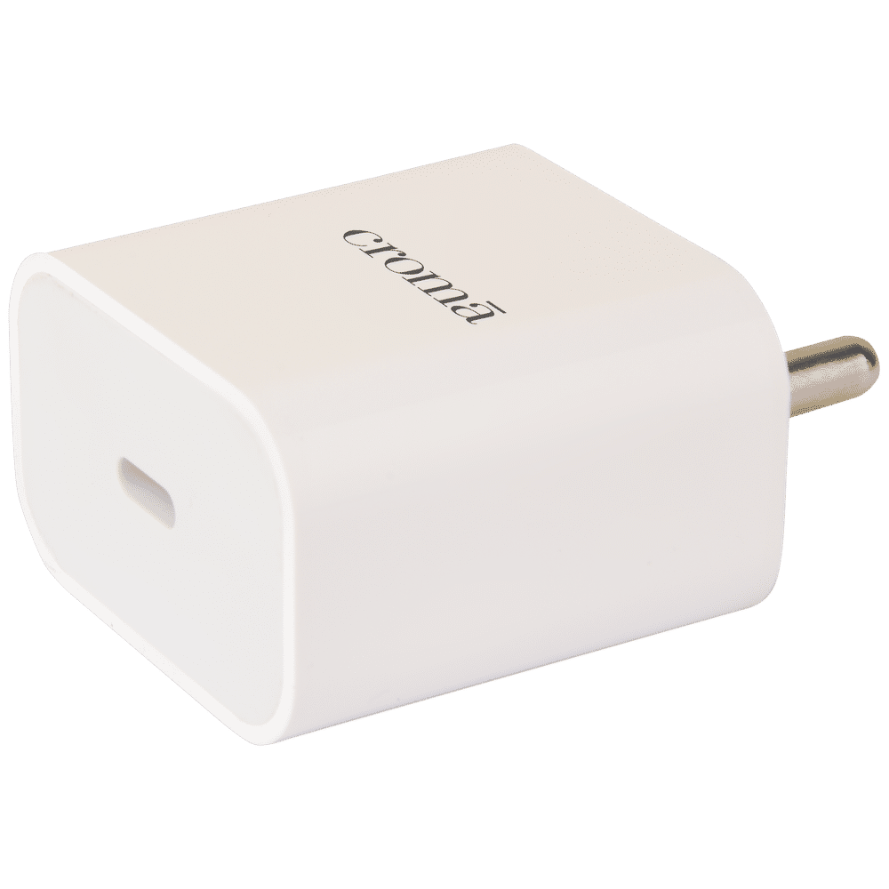 Buy Croma 20W Type C Fast Charger (Type C to Type C Cable, Apple